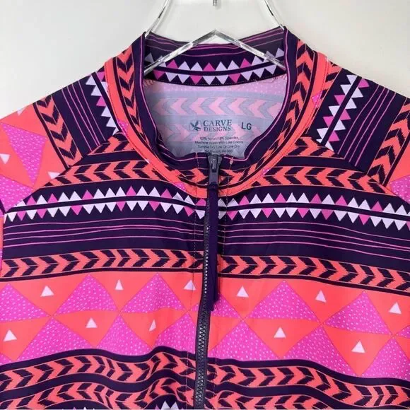 Carve Designs Vibrant Pink and Purple Coverup - Picture 3 of 8